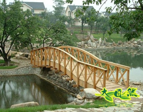 防腐木小桥